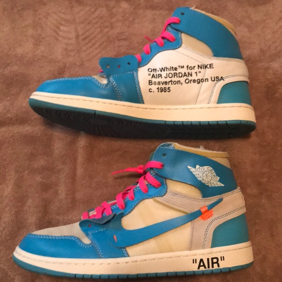 off white jordan 1 unc shoelaces